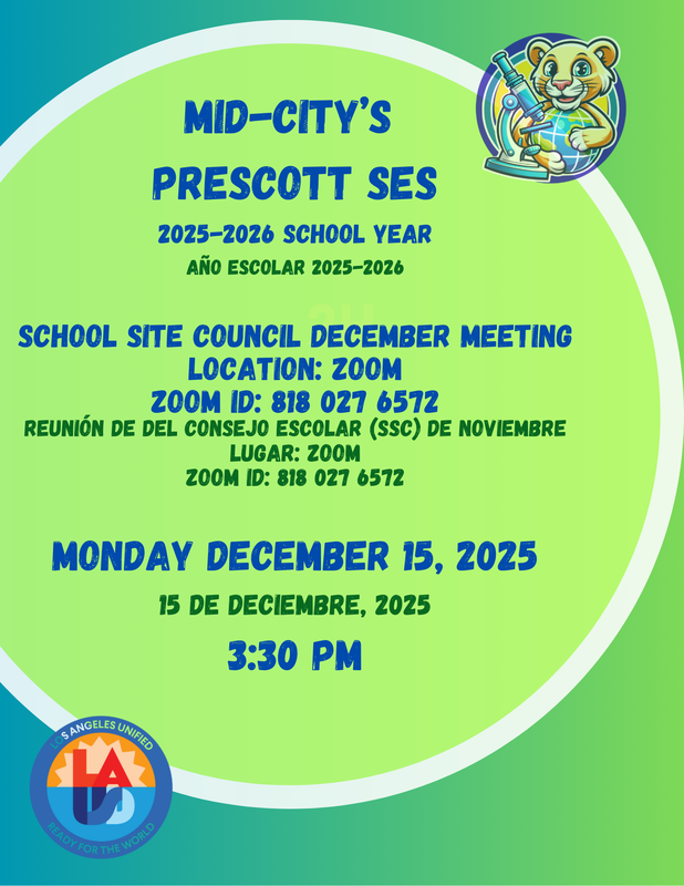 SSC December meeting