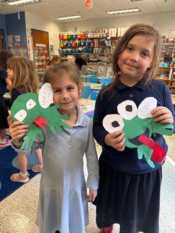 Students proudly display their 