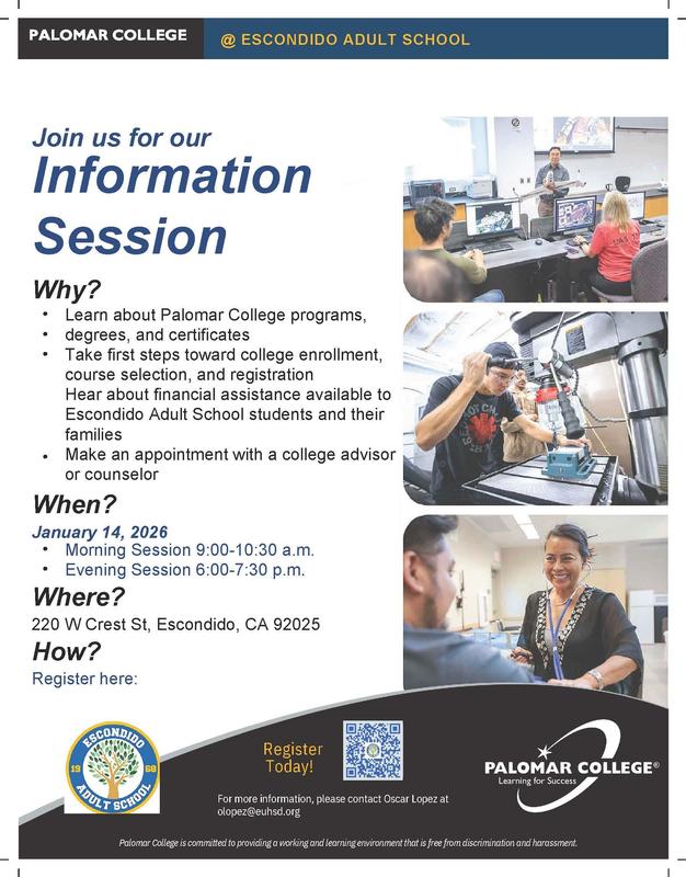 Palomar College Information Session