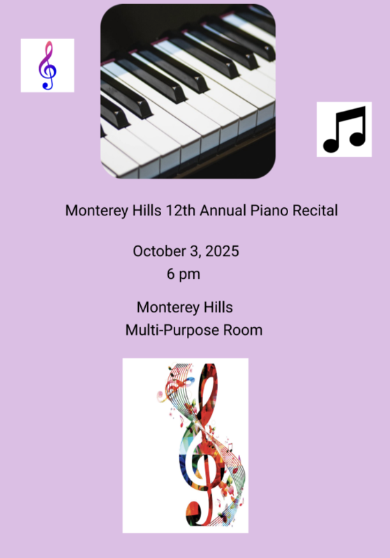 MHS Annual Piano Recital - Fri. Oct. 3 Featured Photo