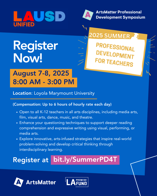 ArtsMatter Professional Development Symposium 2025