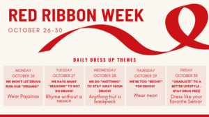 red ribbon dress up days