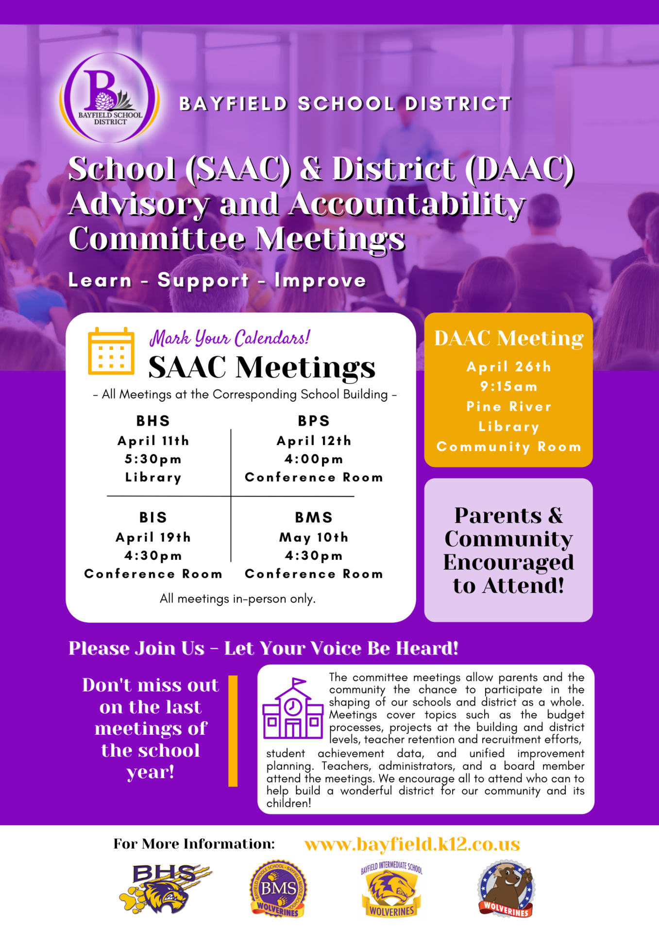 SAAC and DAAC info
