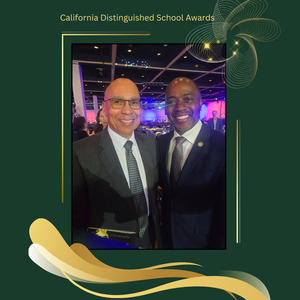 GFUSD Superintendent Ramon Hendrix with State Superintendent Tony Thurmond at awards ceremony