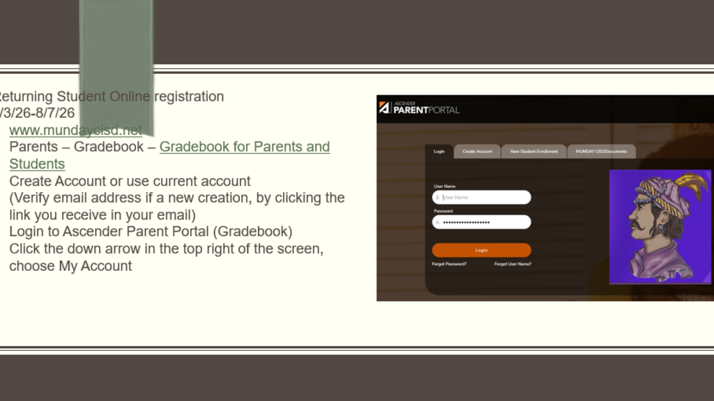 Returning Student Registration