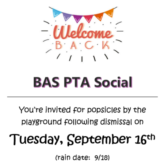 BAS PTA Social