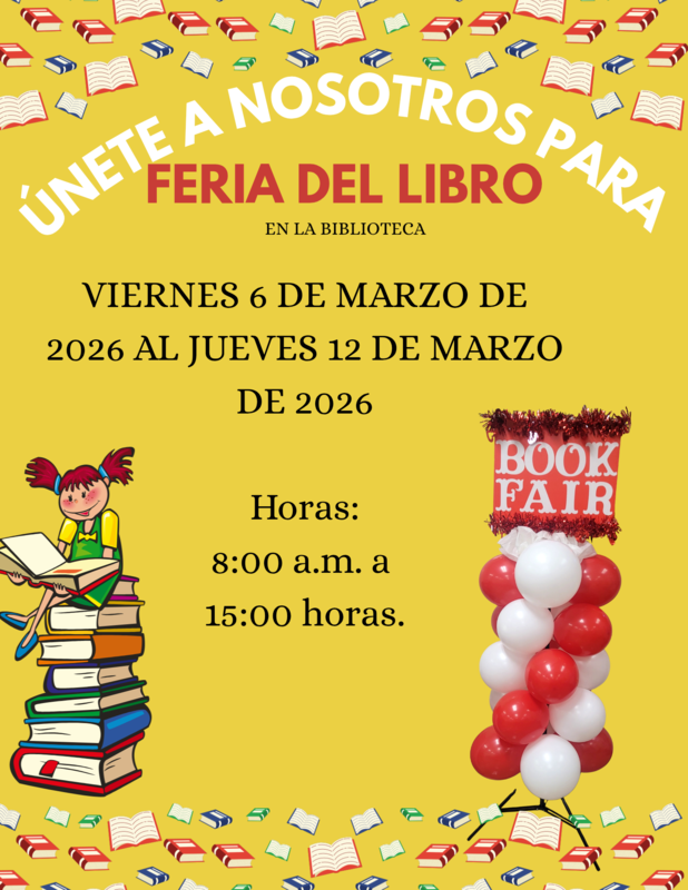 ¡La feria del libro de Fair Avenue flyer_Spanish