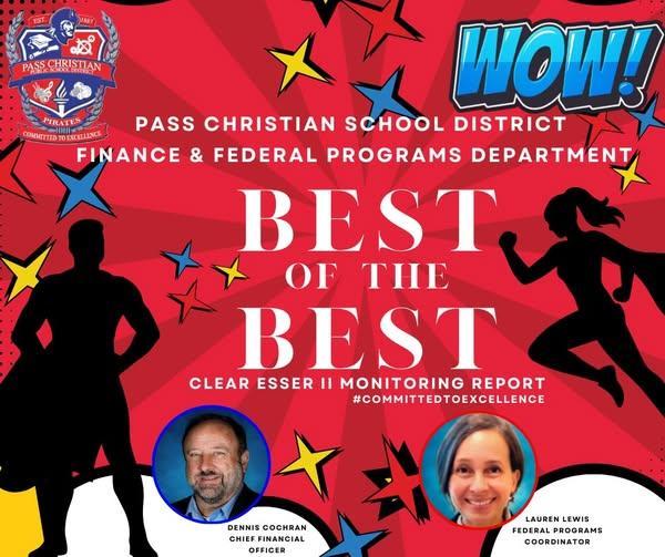 At last night's board meeting, Dr. Evers announced that our district received notification from MDE that we met compliance regulations for our ESSER II federal funds.
