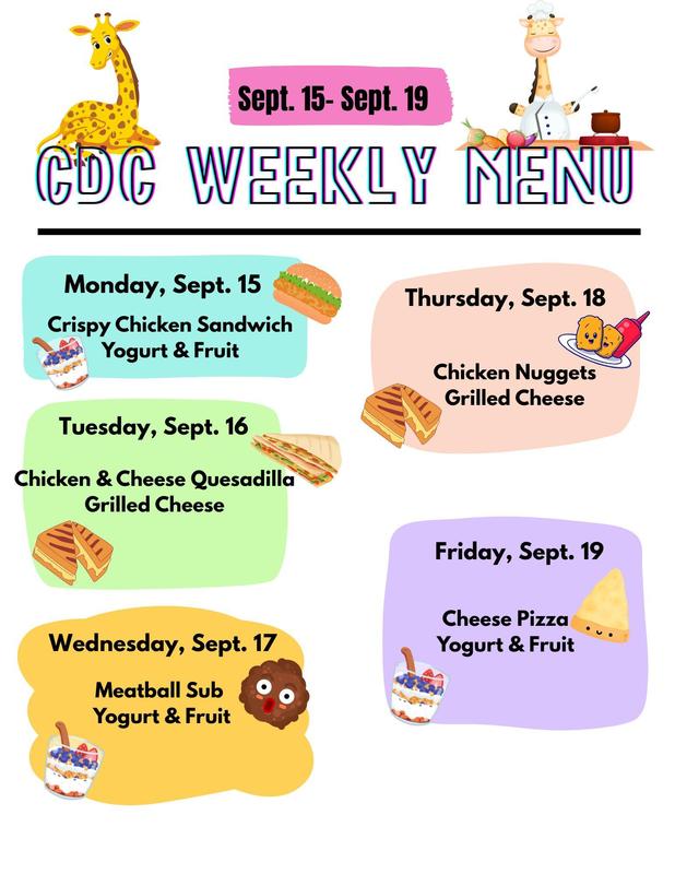 CDC Lunch Menu