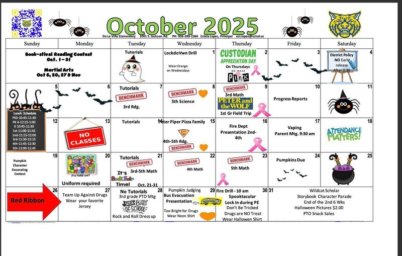 OCTOBER CALENDAR