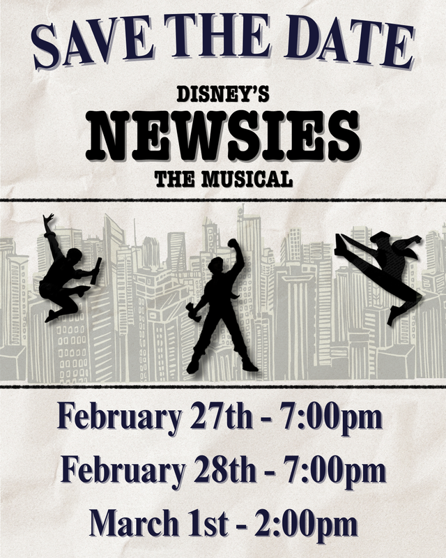 Save the date Disney's Newsies