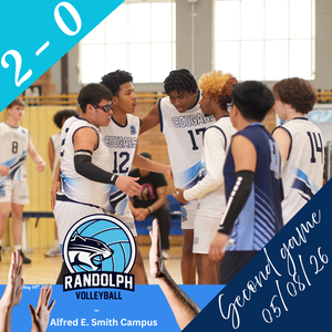 Volleyball League Winning Team Sports Poster in Blue Illustrative Style.png