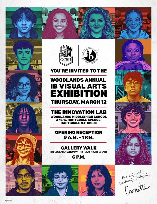 2026 IB Visual Art Exhibition Flyer