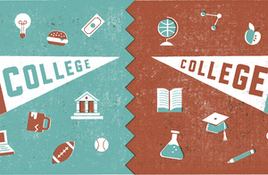 Moving college pennants