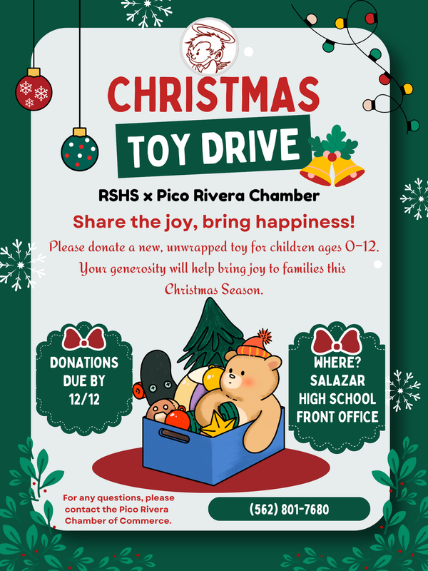 Flyer for a toy drive