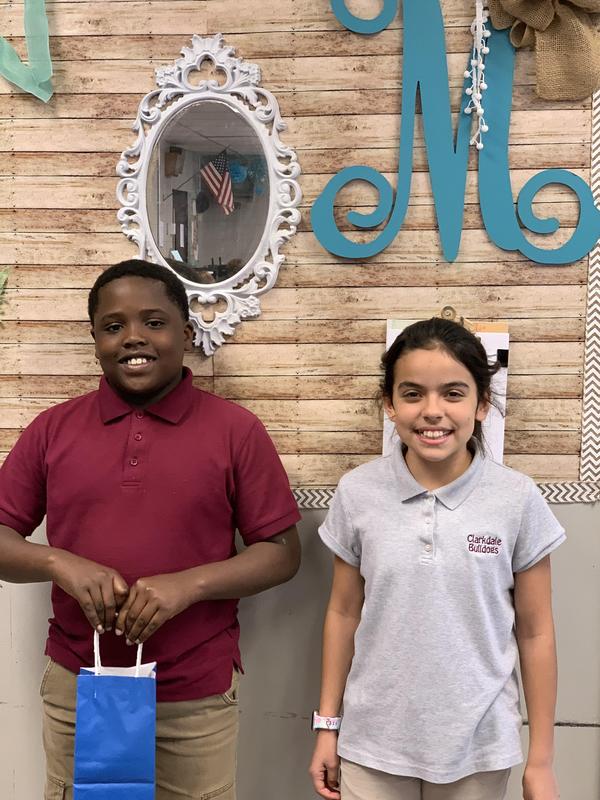 October Students of the Month Clarkdale Middle School