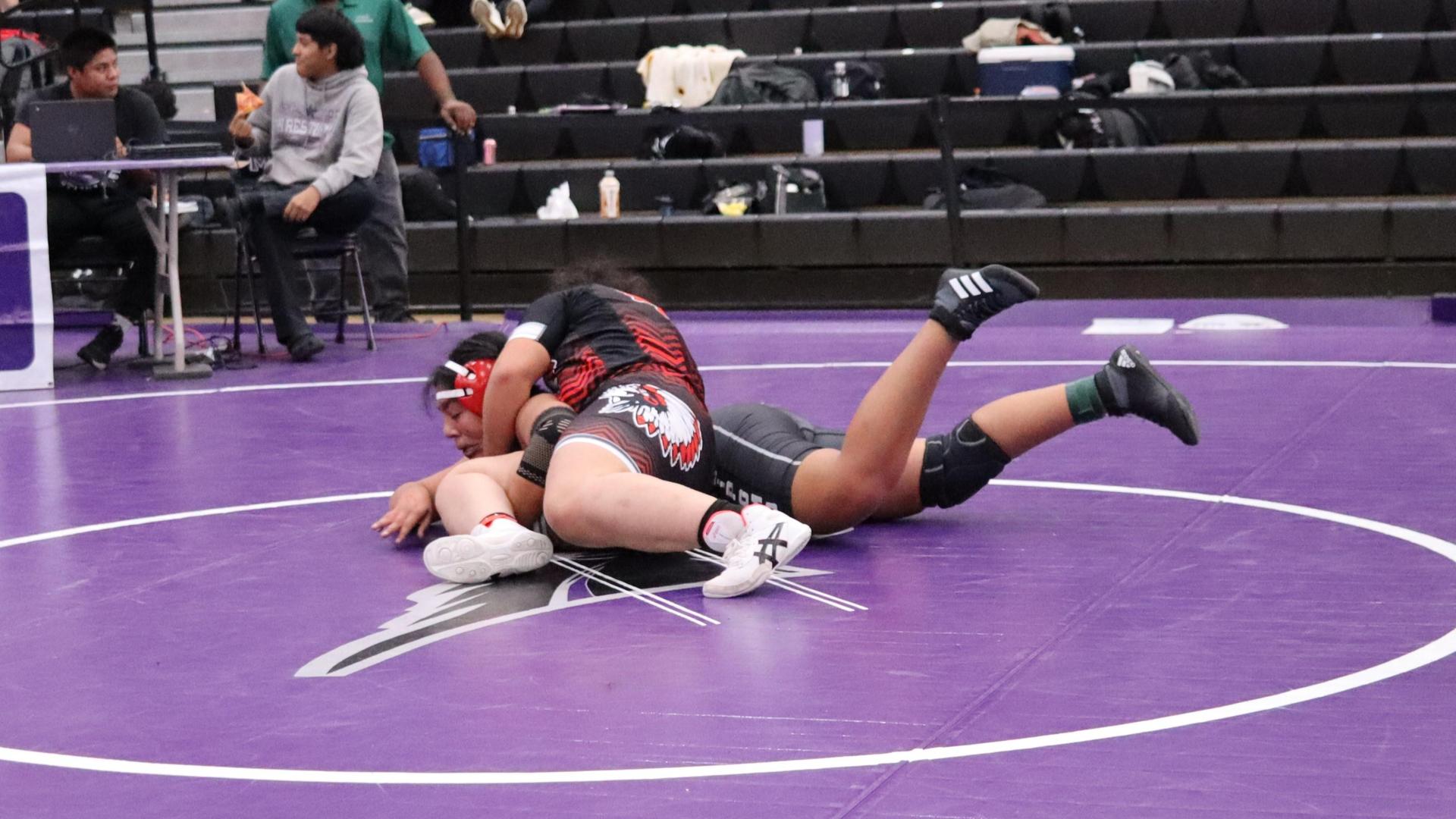 Girls wrestling at madera south