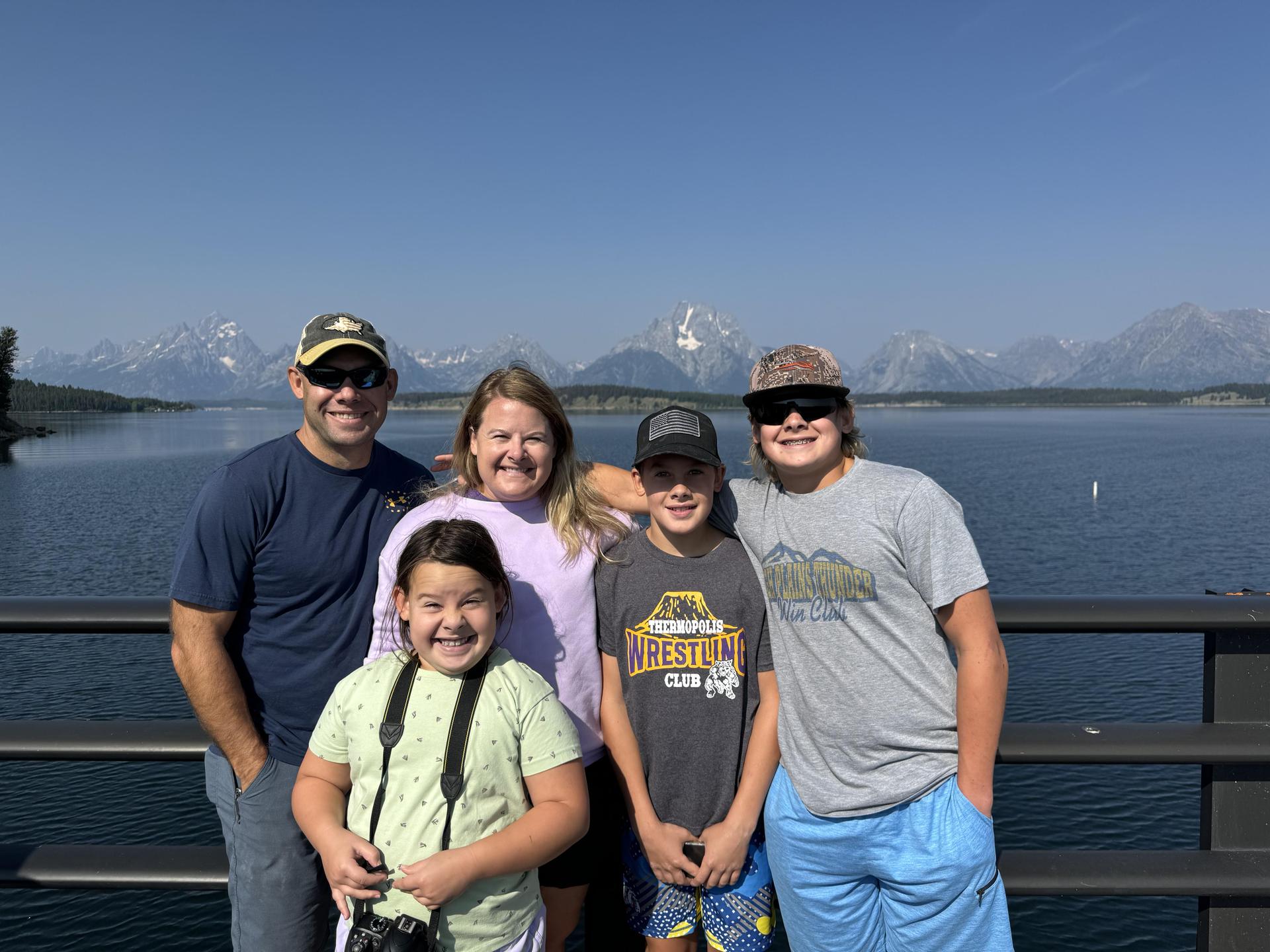 Enjoying the Tetons!