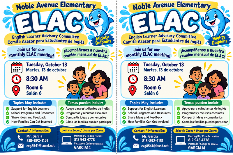 ELAC Meeting/ Reunion de ELAC Featured Photo