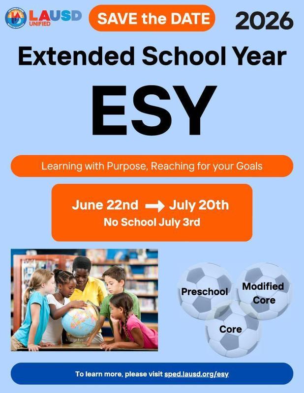 ESY Enrollment Flyer