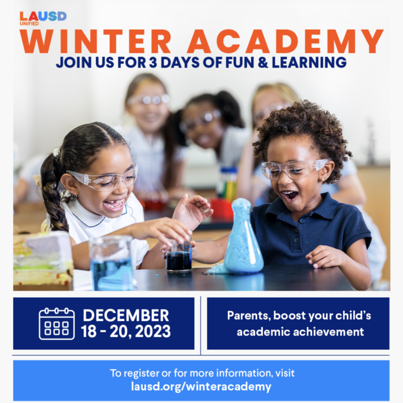 Winter Academy Sally Ride Elementary A Smart Academy