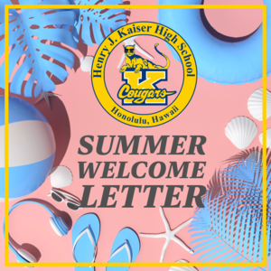 Summer Welcome Letter