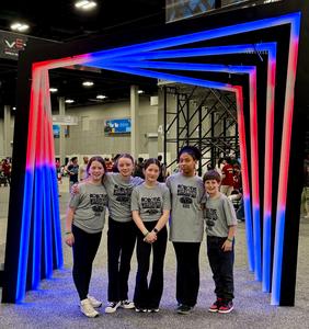 Scenes of the teams competing at the VEX Robotics world championships