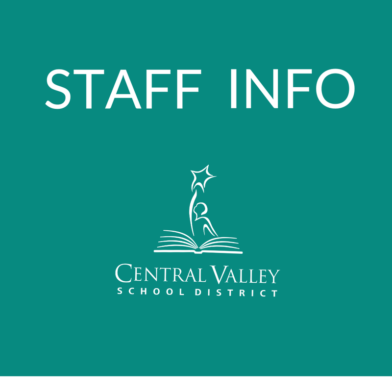 CVSD Logo and Text that reads Staff Info
