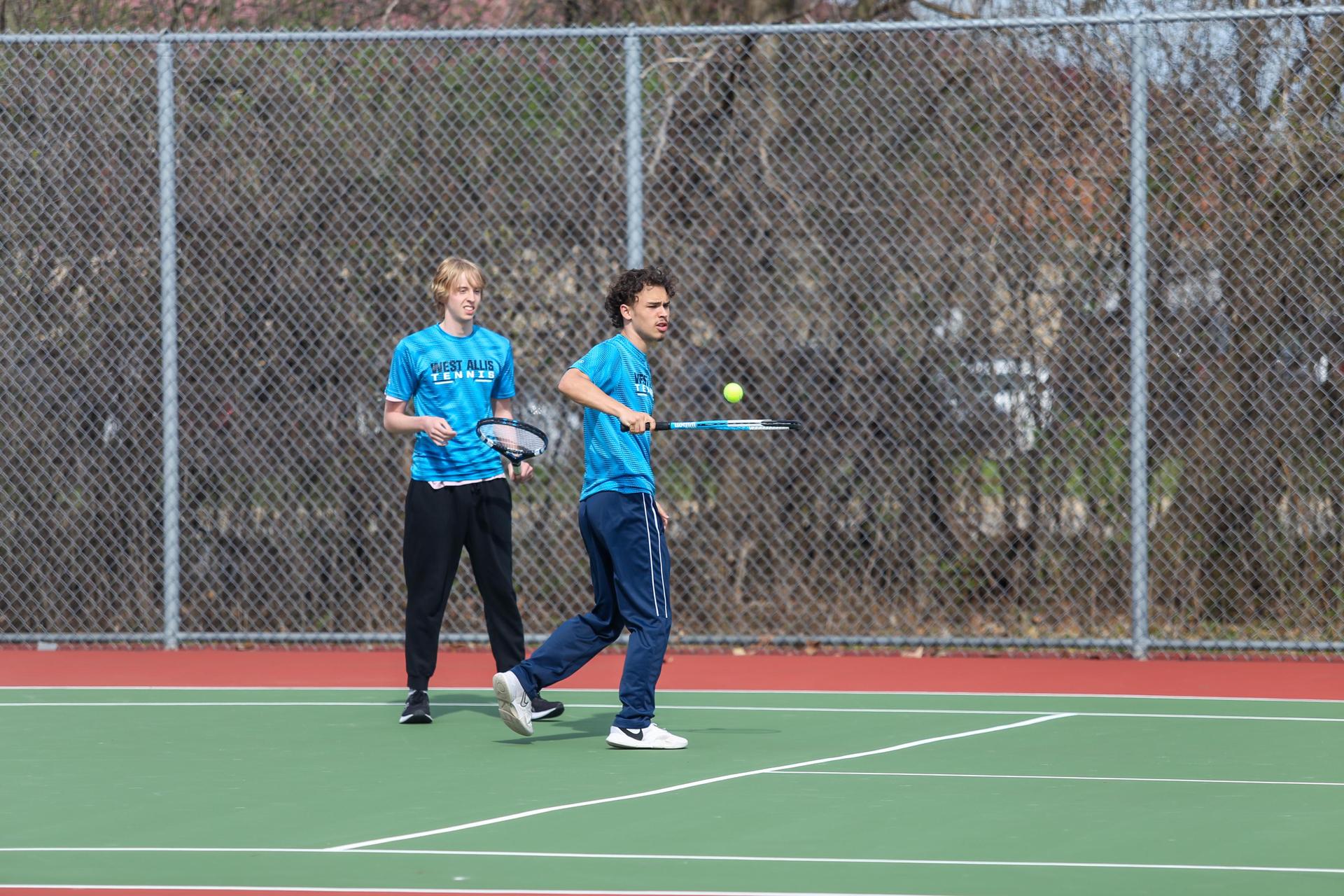 Two players on the court