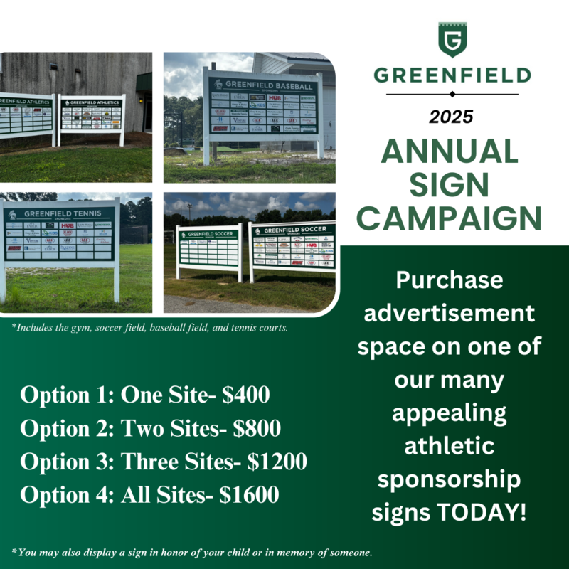 2025 Annual Booster Club Sign Campaign is Now Live! Featured Photo