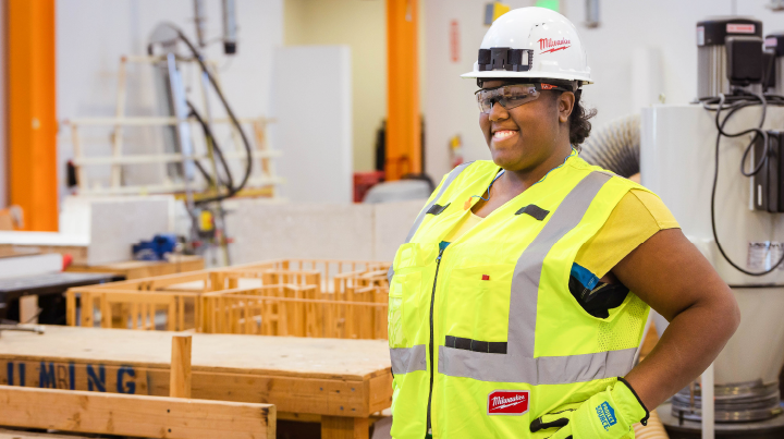 Female Construction Student