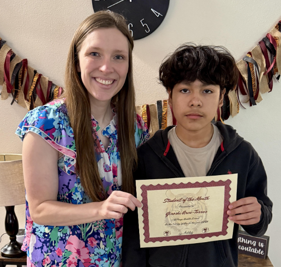 TMS student of the month for May