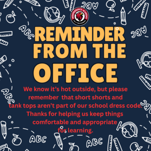 Please adhere to the dress code as outlined in the student handbook.