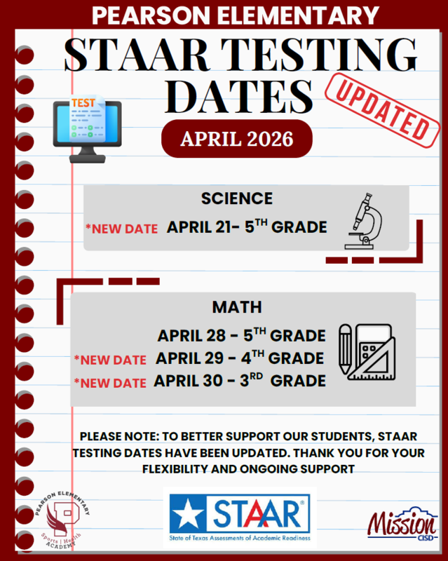 📢 STAAR Testing Dates Update – April 2026 Featured Photo