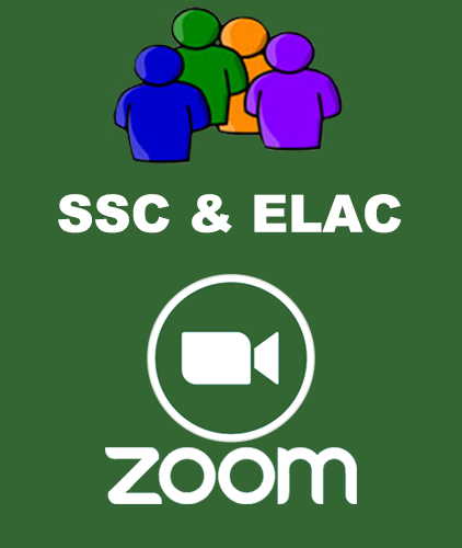 SSC and ELAC Zoom meeting