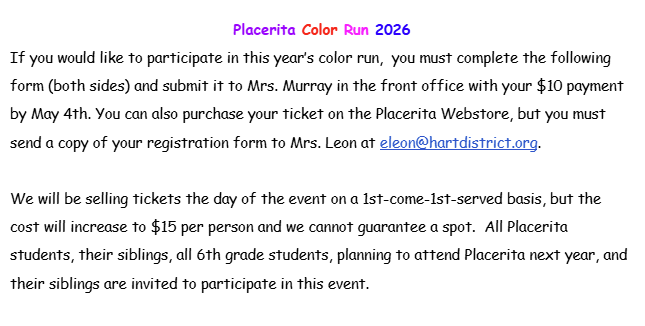 description about color run