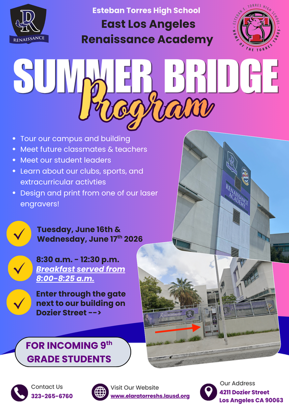 Summer Bridge for ALL New Students!