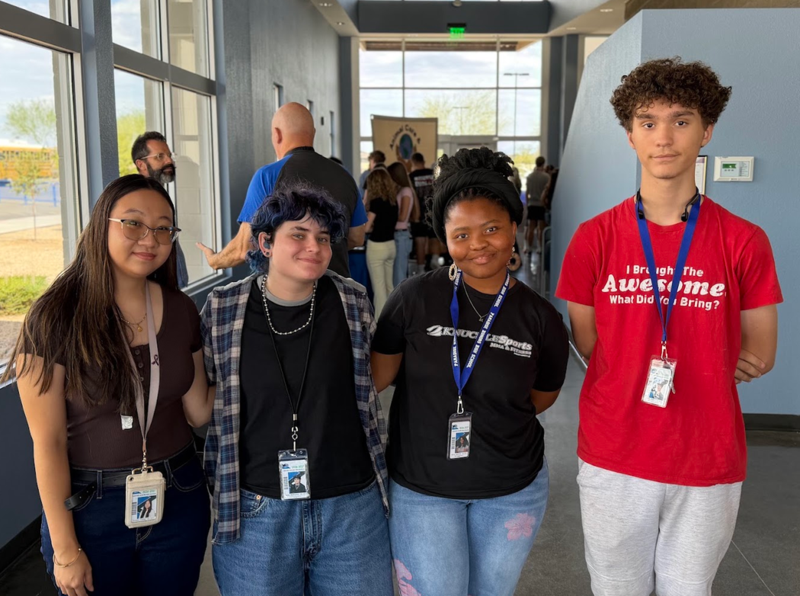 photos of students smiling
