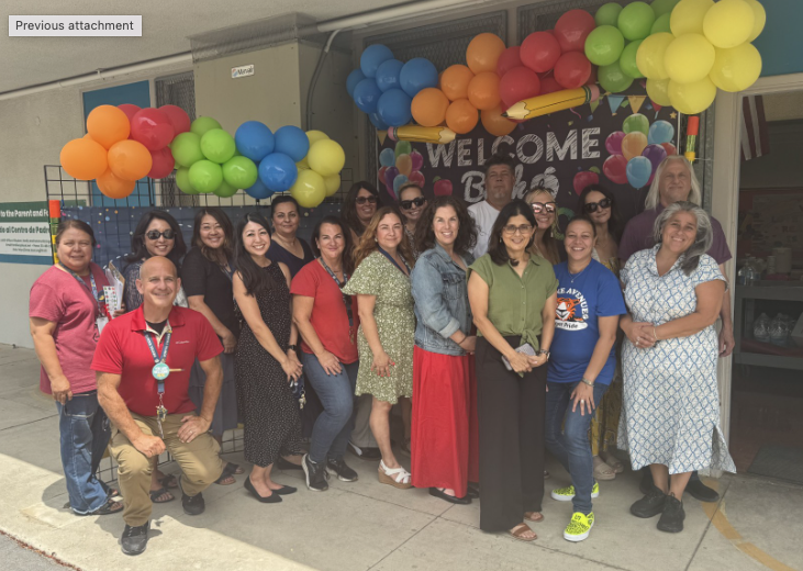 First day of school 2025 staff photo