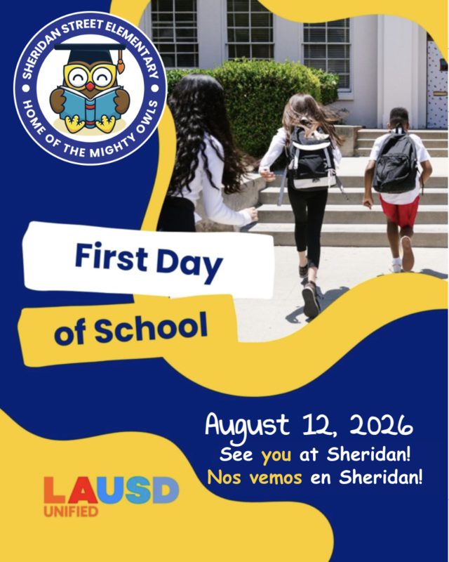 Aug 12: First Day of School  / 12 de agosto: Primer día de clases Featured Photo