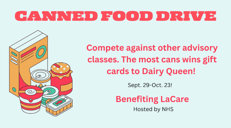 NHS Canned Food Drive Featured Photo