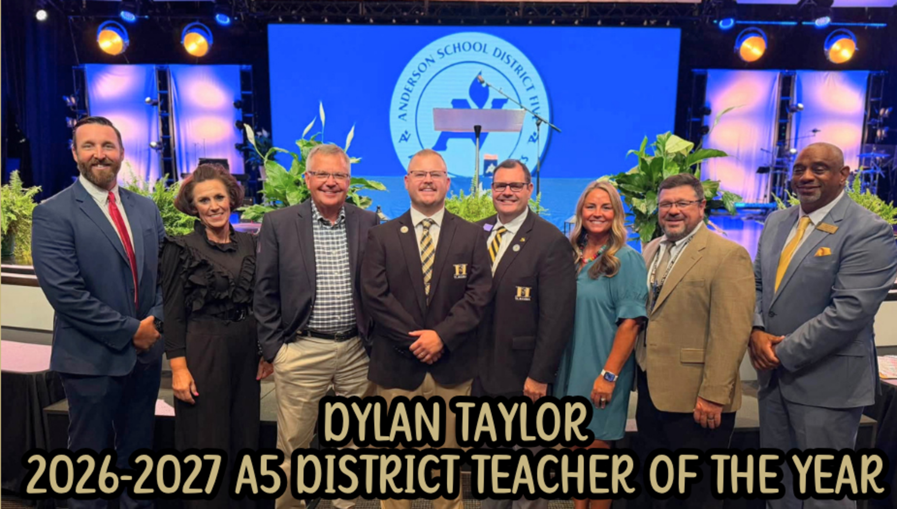 Dylan Taylor, A5 2026-2027 District Teacher of the Year, and admin of TLH