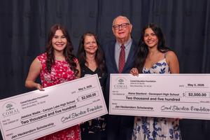 Jan Heckendorn Family and student recipients
