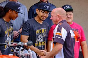 LaVergne High welding students chosen to convert Harley Davidson dirt track motorcycle