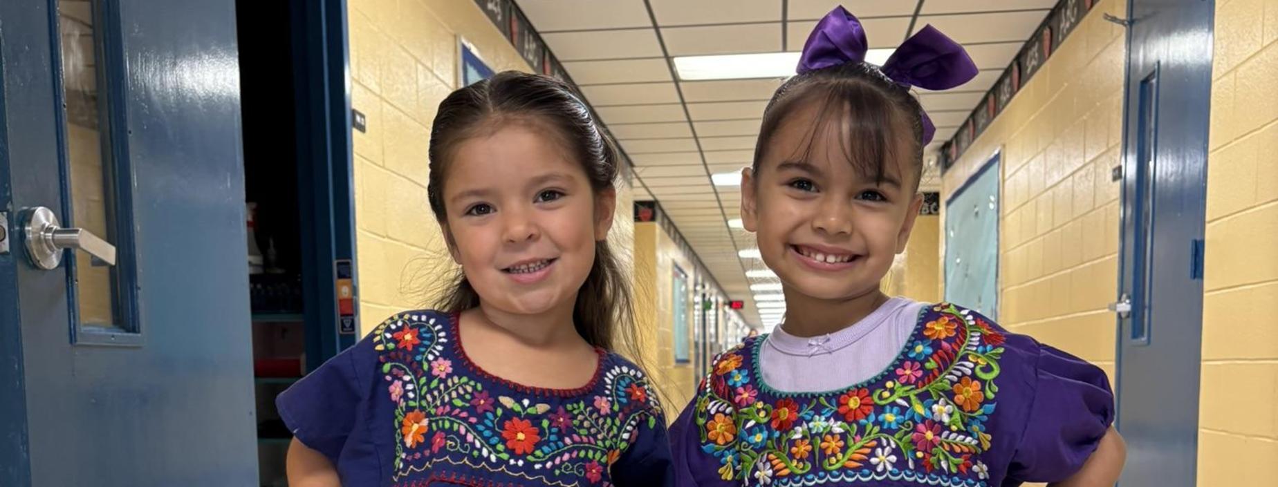 Kinder students