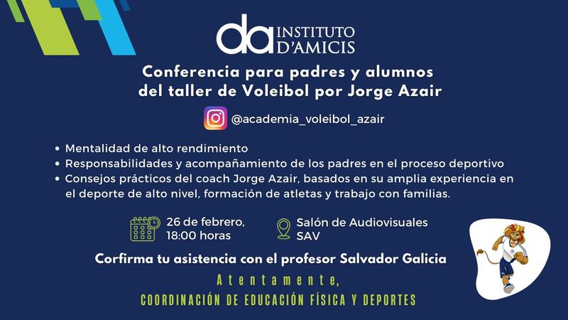 Conferencia para madres, padres, alumnas y alumnos Featured Photo