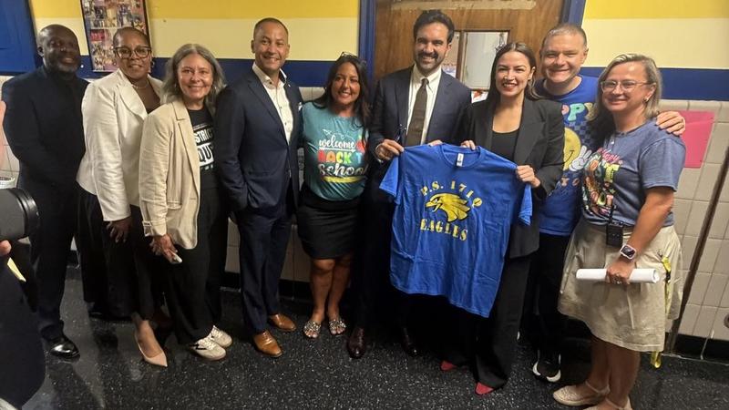 First Day of School 2026, Visit with Mayor Mandami and Alexandria Ocasio-Cortez and other members