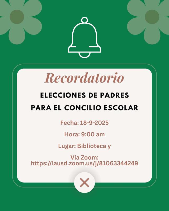 2nd Attempt SSC Parent Elections Spanish