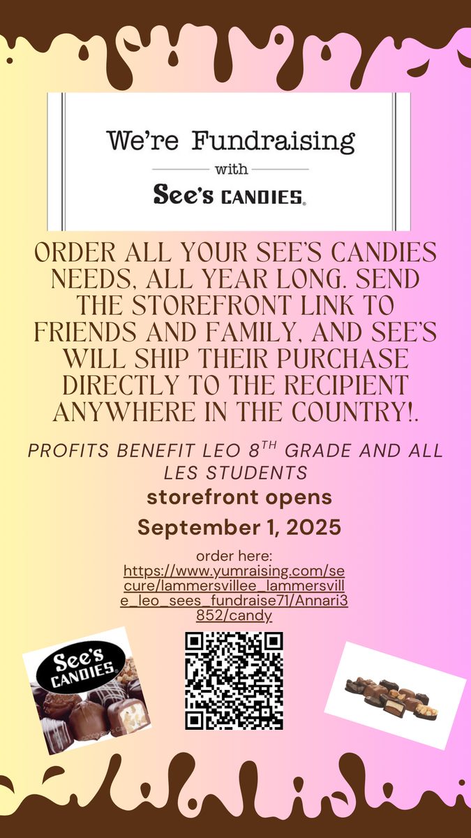 LES See's Candy Fundraiser Flyer