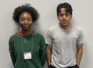 Nevaeh Tobe and Paul Olivos Gutierrez were recognized by Congressman John Carter